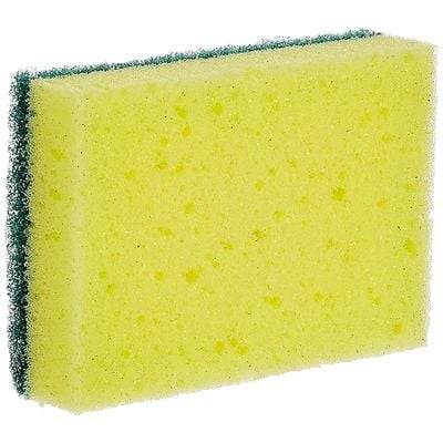 Vileda Glitzi Flexible Scourer Sponge, Antibacterial, Multi-purpose, Yellow &amp; Green, 2+1 Pcs