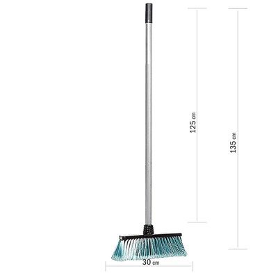 Vileda Eco Indoor Floor Broom with Stick, Anti-Slip Hand Grip, All Types Of Floors, Flexible Bristles, Multicolour 29 x 5 x 135 Cm