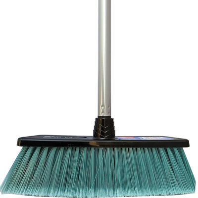 Vileda Eco Indoor Floor Broom with Stick, Anti-Slip Hand Grip, All Types Of Floors, Flexible Bristles, Multicolour 29 x 5 x 135 Cm