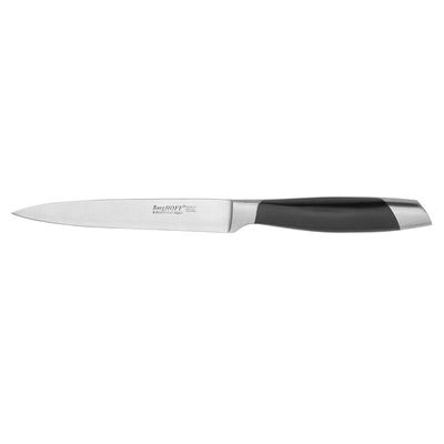 Berghoff Essentials Utility knife Stainless Steel Great for precision cutting With Comfort Grip 12,5cm Black