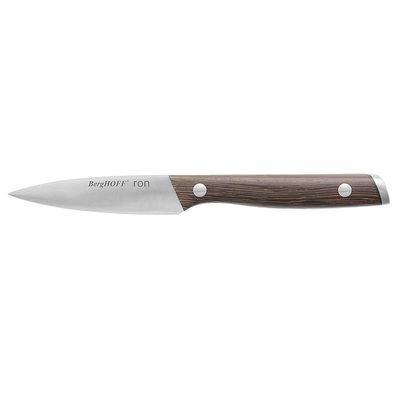 Berghoff RON Acapu Paring Knife 3.25" Silver &amp; Brown Crack-resistant Ergonomically Designed Wood Handle Sharp &amp; Well Balanced