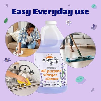 Originally Yellow All-Purpose Vinegar Cleaner Concentrate [Organic Lavender 1.89L]