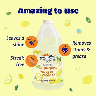 Originally Yellow All-Purpose Vinegar Cleaner Concentrate-Organic Lemon 1.89L