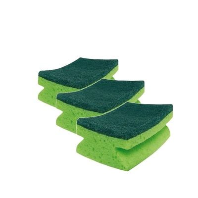 Vileda ULTRA FRESH High Foam Sponge | Anti-bacterial* | Deep Cleaning Scouring | Multipack 3 Pcs