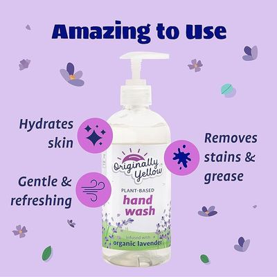 Organic Lavender Hand Soap - 470ml | Alcohol-Free, All-Natural, Pet & Baby-Safe