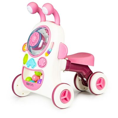 MYTS 2-In-1 Bug Zone Interactive Ride-On Sound Walker - Pink