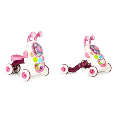 MYTS 2-In-1 Bug Zone Interactive Ride-On Sound Walker - Pink