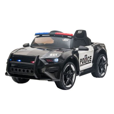 MYTS Ride-On Police Convertible Squad Car 12V - Black