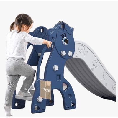 MYTS Pony Foldable Slide W/ Ball & Basketball Hoop