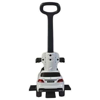 MYTS Mercedes Coupe Push Car With Pull Handle - White