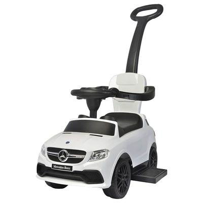 MYTS Mercedes Coupe Push Car With Pull Handle - White