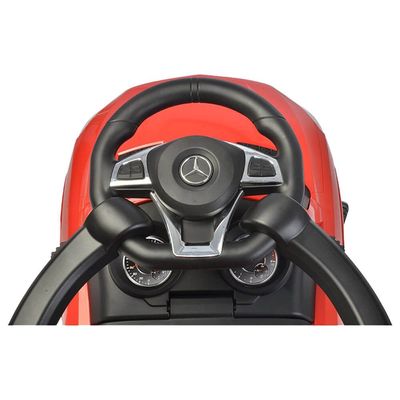 MYTS Mercedes Coupe Push Car With Pull Handle - Red