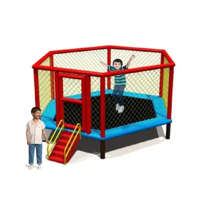 MYTS Flipout Bounce Kids Trampoline 10 Feet For Outdoor With Extra Safety