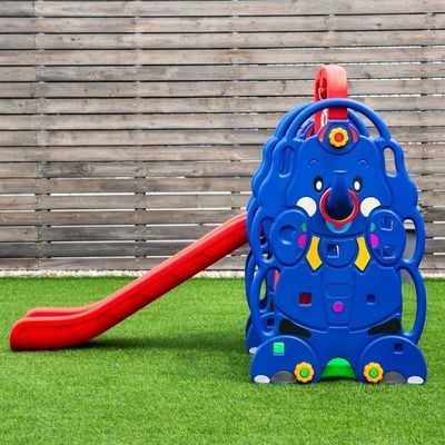 MYTS Hippo Slide Lap Rock & Dunk 4-In-1 Play Set