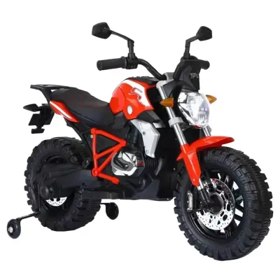 MYTS Ride-On Electric Motorbike W/ Wheels 12V - Red