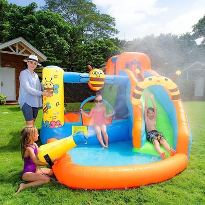 MYTS Bee Inflatable Megabouncer Trampoline With Slide