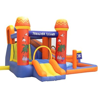 MYTS Jungle Inflatable Megabouncer Trampoline With Slide