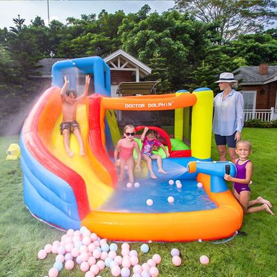 MYTS Inflatable Bounce House With Slide For Outdoor
