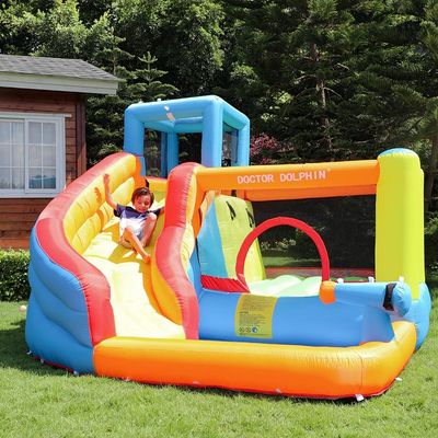 MYTS Inflatable Bounce House With Slide For Outdoor