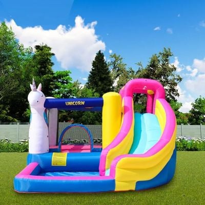 MYTS Unicorn Inflatable Mega Bouncer With Slide