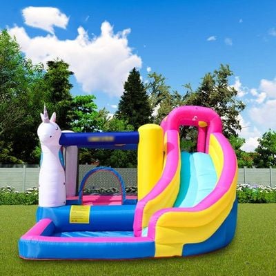 MYTS Unicorn Inflatable Mega Bouncer With Slide