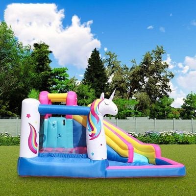 MYTS Unicorn Inflatable Mega Bouncer With Slide