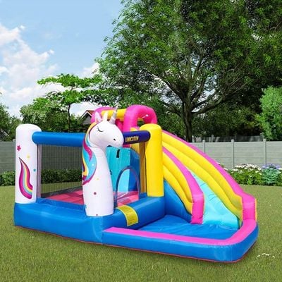 MYTS Unicorn Inflatable Mega Bouncer With Slide