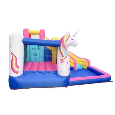 MYTS Unicorn Inflatable Mega Bouncer With Slide