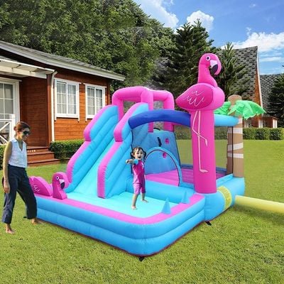 MYTS Swan Inflatable Mega Bouncer With Slide