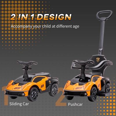 MYTS Lamborghini Essenza Scv12 Licensed Kids Foot To Floor Push Along Ride-On