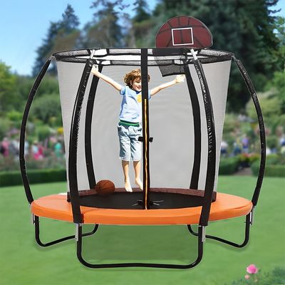 MYTS 6 Feet Trampoline Bounce And Jump For Kids & Basket Ball Hoop