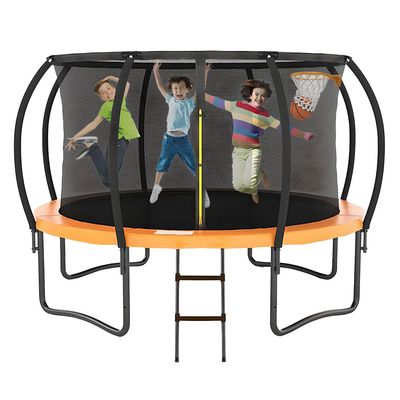 MYTS 12 Feet Trampoline Bounce And Jump For Kids & Basket Ball Hoop