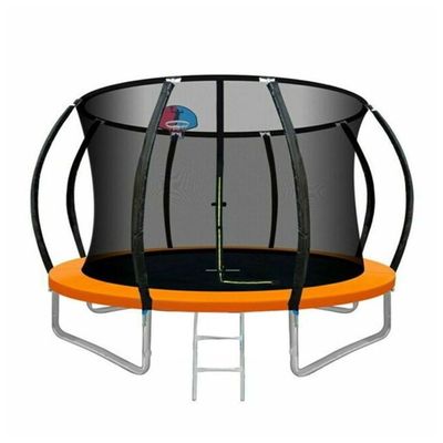 MYTS 12 Feet Trampoline Bounce And Jump For Kids & Basket Ball Hoop