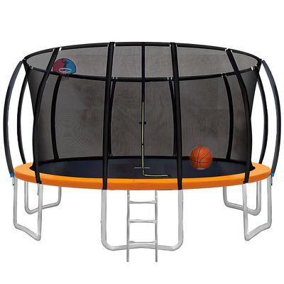 MYTS 14 Feet Trampoline Bounce And Jump For Kids & Basket Ball Hoop