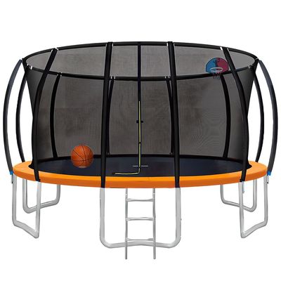 MYTS 14 Feet Trampoline Bounce And Jump For Kids & Basket Ball Hoop