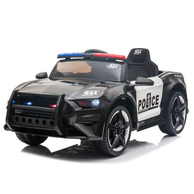 MYTS Ride-On Police Convertible Squad Car 12V - Black