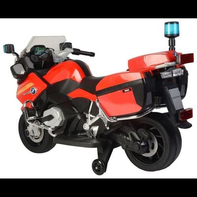 MYTS Ride On 12V Bmw Licensed Police Bike - Red