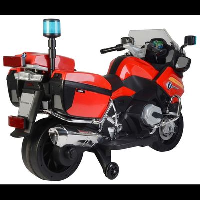 MYTS Ride On 12V Bmw Licensed Police Bike - Red