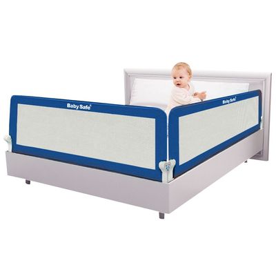 Baby Safe Safety Bed Rail -(120X42 Cm) Blue