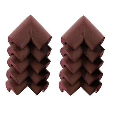 Baby Safe - Furniture Corner Bump Guards - Set of 10 - Brown