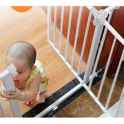 Baby Safe - Metal Safety Gate w / t 10cm Extension - White