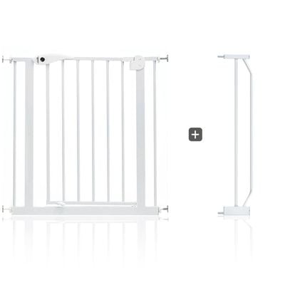 Baby Safe - Metal Safety Gate w / t 10cm Extension - White