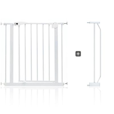 Eazy Kids Baby Safe - Metal Safety Gate W/T 10Cm Extension - White