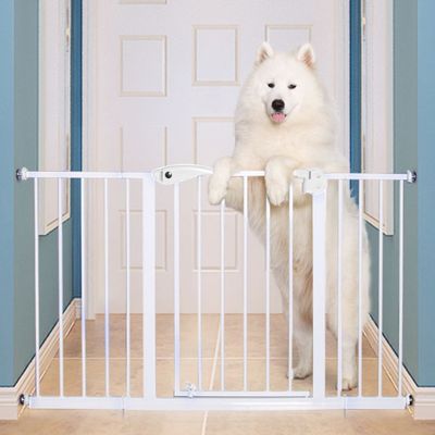 Baby Safe - Metal Safety Gate w / t 10cm Extension - White