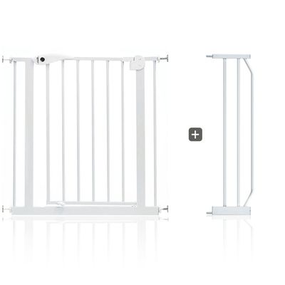 Baby Safe - Metal Safety Gate w / t 20cm Extension - White