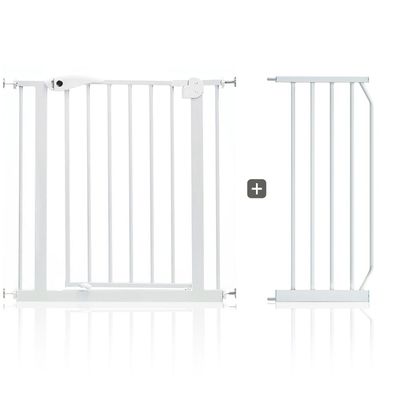 Baby Safe - Metal Safety Gate W/T 30Cm Extension - White