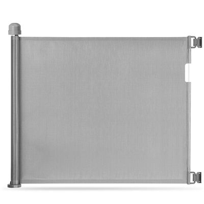 Baby Safe Retractable Mesh Gate - Grey