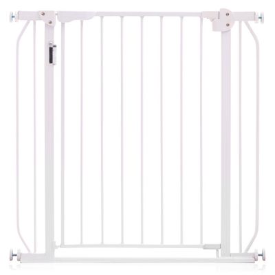 Baby Safe - Metal Safety LED Gate w / t 10cm Extension - White