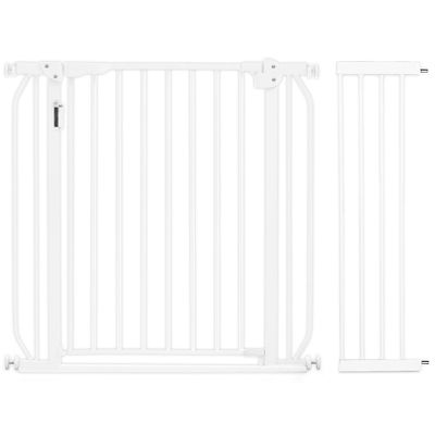 Baby Safe - Metal Safety LED Gate w / t 20cm Extension - White