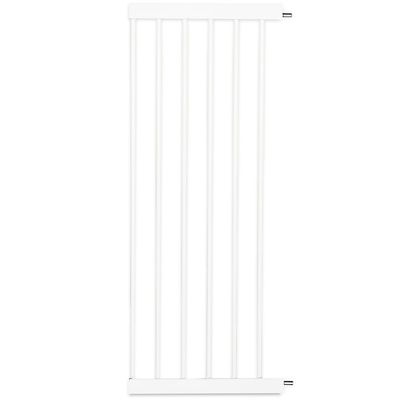 Baby Safe - Metal Safety Led Gate W/T 30 Cm + 45 Cm Extension - White